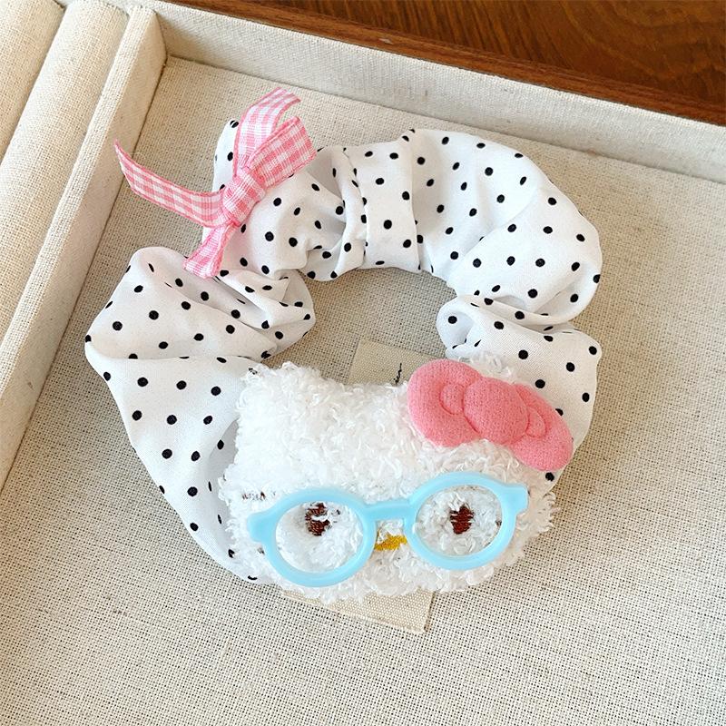 

Cute Glasses Kt Cat Multi-Functional Elasticity Hairband Multiple Polka Dot Bow Ins Style Daily Household Items Practical Gifts
