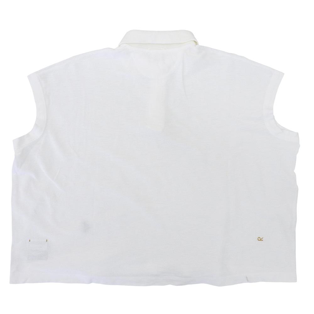 45R Excellent Condition Jinba Canoko 33 Color Horse Polo Shirt, Cotton, Women's, White, 50471381 Tops ― whiteUsed