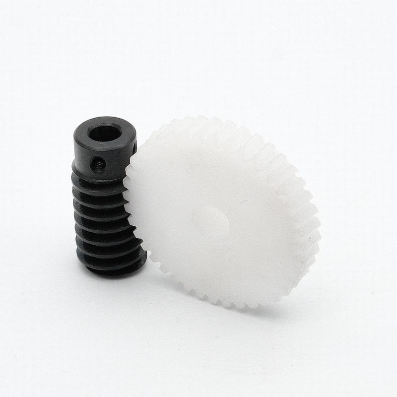 0.8M 1:1 Standard Precision Worm Gear Set POM 20/30/40/50 Teeth Turbine Quality Parts 5/6MM Reducer Lightweight Low Noise