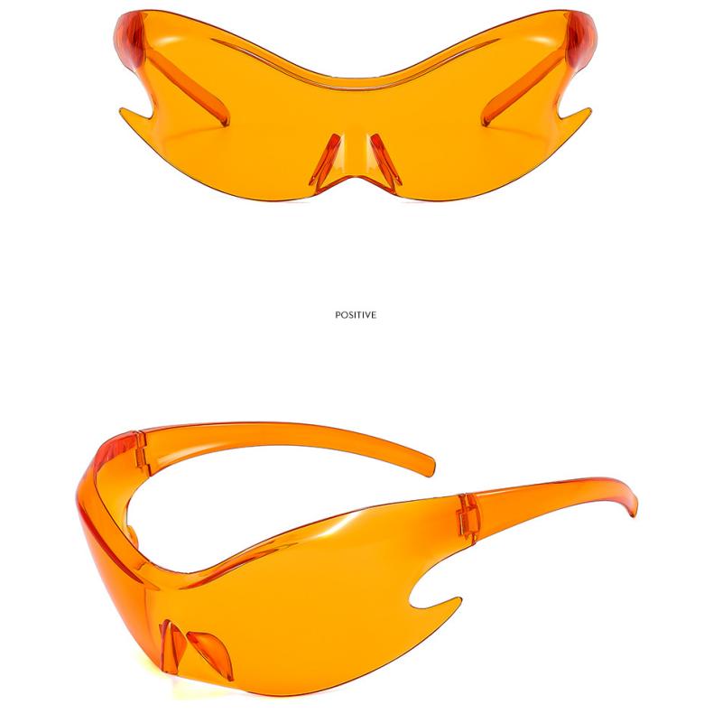 Damen Sonnenbrille Sonnenschutz UV-Schutz Fashion Future Sense Hip Hop Punk Y2g Sonnenbrille Herren Street Shooting Catwalk Brille zum Reiten