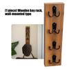 Vertical Wall Mounted Key Holder Space Saving Hanger Wood Key Rack with Hook Decorative Farmhouse Hanger Enduring