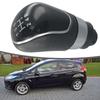 Gear Knob Shift Shift Manual PU Leather Parts Replacement Shifter 5 Speed Easy To Use Plastic Accessories Black
