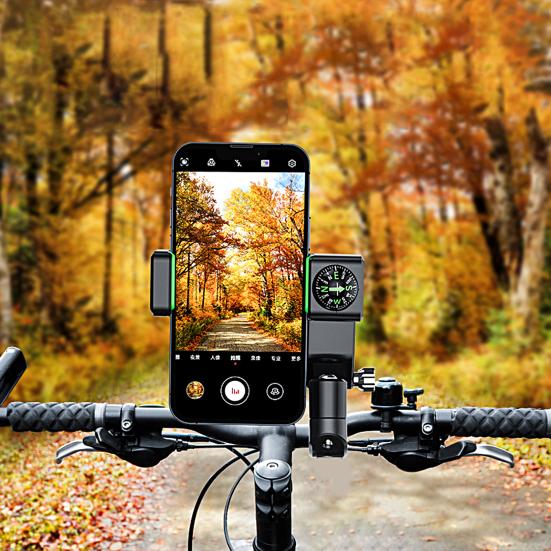 Bicycle Motorcycle Phone Holder Adjustable Anti Slip Silicone Rotatable Waterproof Universal Phone Stand