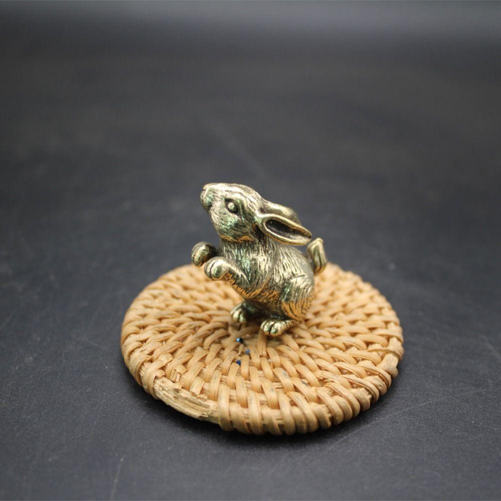 Rabbit Rabbit Ornament Vintage Zodiac Rabbit Figurines Personality   Home Decoration