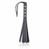 Black Pu Leather Paddle Flogger Ass Spanking Whip  Sex Toys Floggers