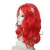 Long Red Curly Mermaid Wig Starfish Hair Accessories For Cosplay Halloween Party Costume Princess Role Play Fancy Dress Prop