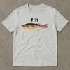 Fih Fish Meme Shirt Stupid Funny Meme Brain Rot Printed Tshirt Women Unisex Fashion Casual Oneck Cotton Shortsleev Ropa Hombre