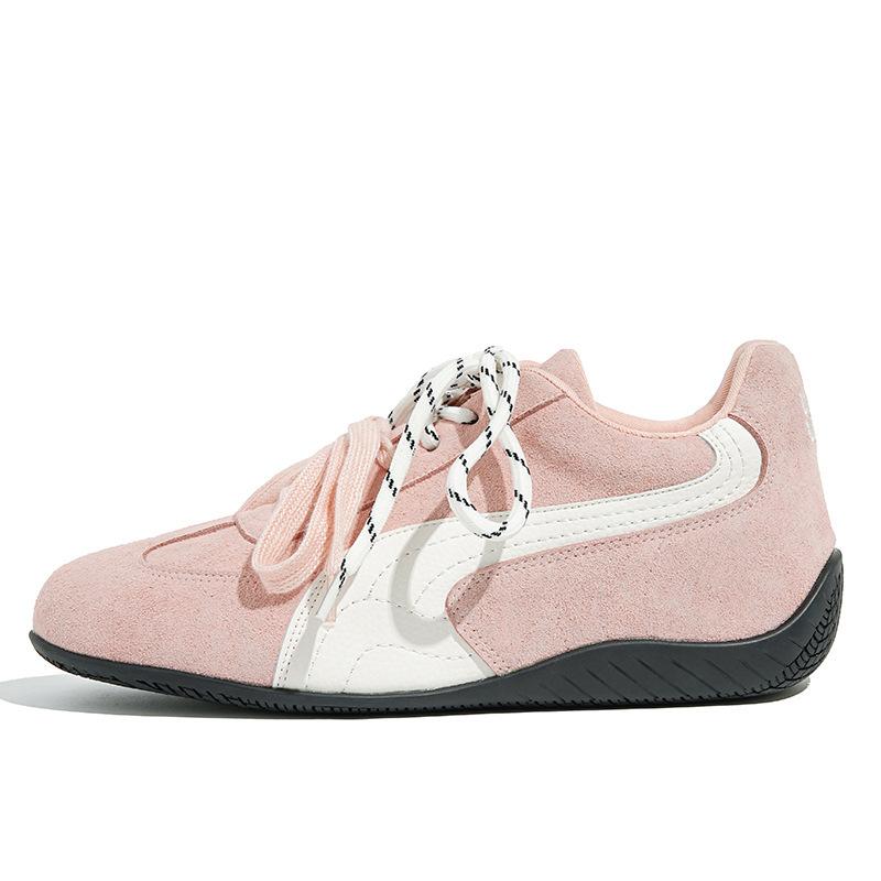 

Версия из коровьей кожи~ miu home ретро гоночные спортивные туфли женские туфли Форреста Гампа внутренняя высота увеличение платформы повседневные туфли для моральной подготовки кеды 40