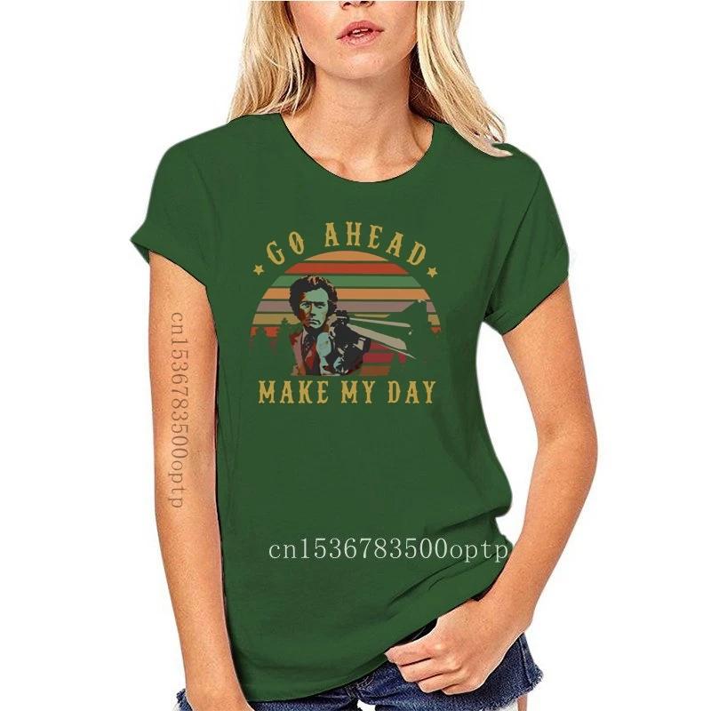 New Vintage Clint Eastwood Go Ahead Make My Day T-Shirt Black-Navy For Men-Women Superior Quality Tee Shirt