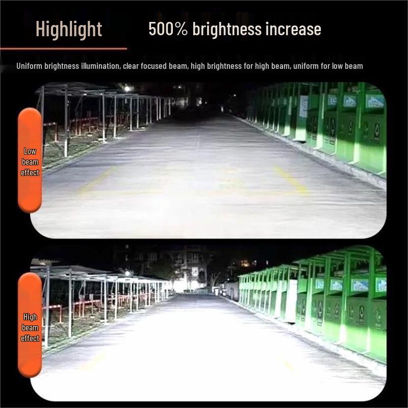 Ultra-Bright Laser LED Headlight with Three-Lens Flowing Light for Jiefang Tian V, Han V, and Tu V Models
