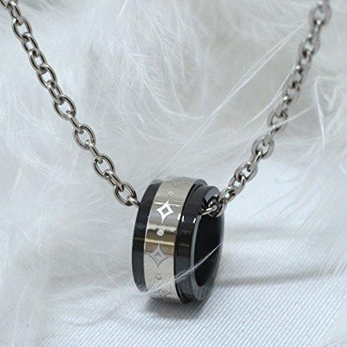 [fe-fe] fe-fe phiten Fefe Titanium Necklace Phiten Men's Black Pendant Necklace 10 [Set] 2-piece set (necklace and jewelry polishing cloth)