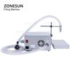 ZONESUN ZS-DP621W Semi automatic Liquid Weighing and Filling Machine Edible Oil Milk  Diaphragm Pump Water Bottle Filler