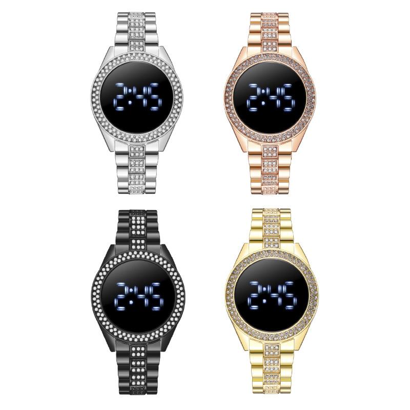 Fashion Diamond-encrusted LED Touch Screen Women's Watch Women's Watch Electronic Watch Watch