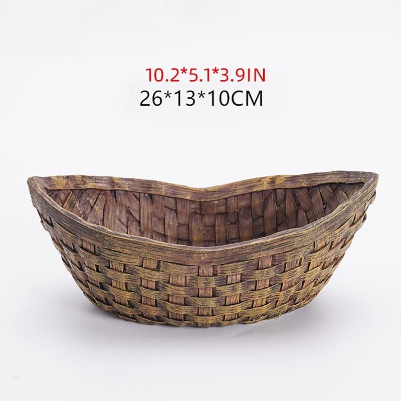 Jardinière vintage en ciment, motifs de racines d'arbres en résine pour plantes succulentes et bonsaïs, décoration de bureau, intérieur ou extérieur