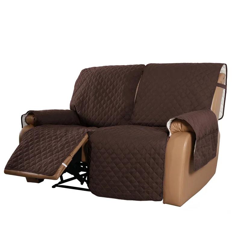 1 2 3 Seat Recliner Sofa Cover Pet Dog Kid Sofa Mat Solid Color Sofa Covers Relax Lounger Slipcovers Couch Towel Armchair Covers
