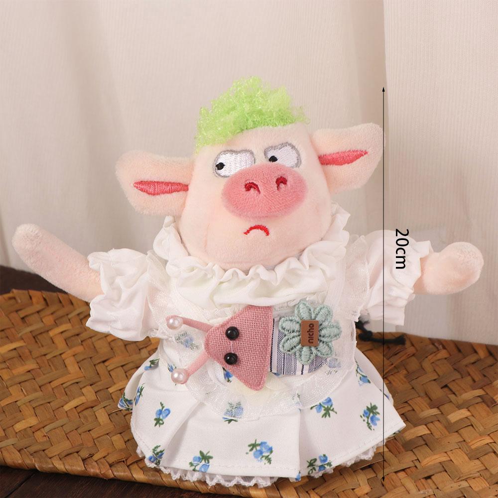 Lovely Design Idol Dolls Cartoon Pattern Skirt Soft Texture Cotton Plush Dolls Skirt Friends Gifts