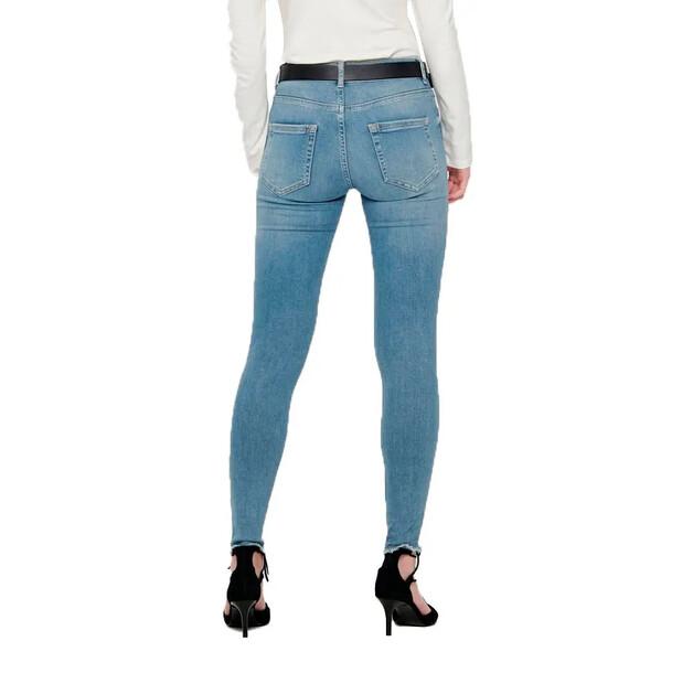 Only Blush Life Mid Waist Skinny Ankle Raw REA1468 Jeans