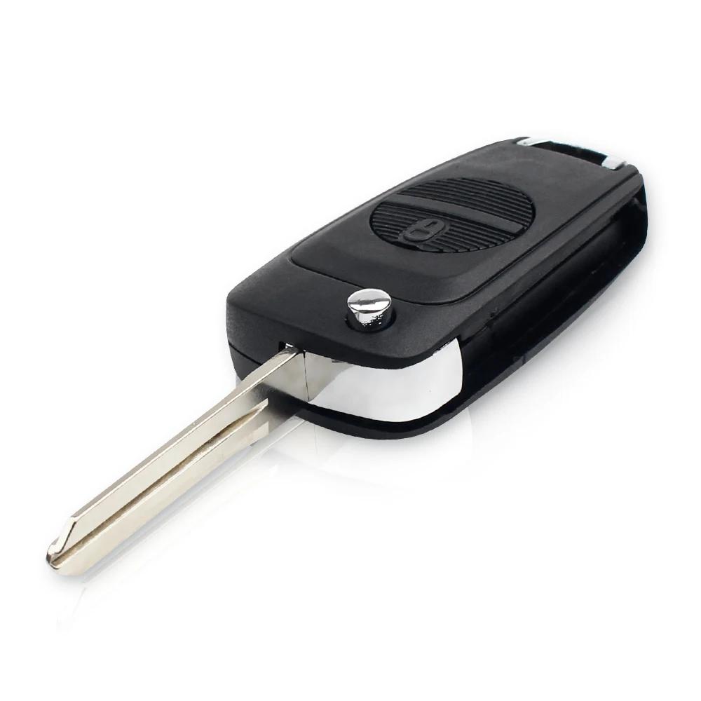 Dandkey Remote Key Shell Uncut Nsn14/Nsn11 Blade Case For Nissan Primera Micra Terrano Almera X Trail Fob 2 Buttons Flip Car Key