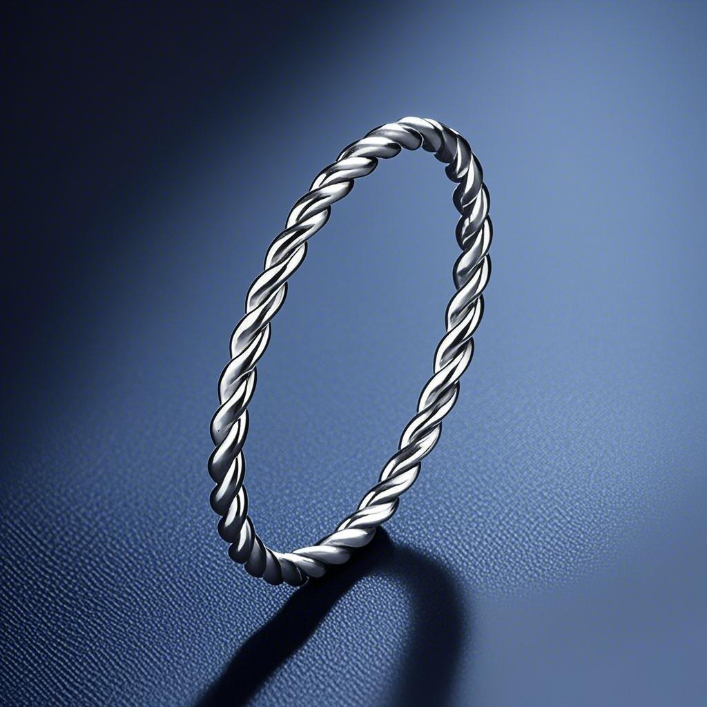 Titanium Steel Ring Women's Light Luxury High-end Stainless Steel Simple Fashion Very Fine Plain Ring Twisted Twist Jewelry