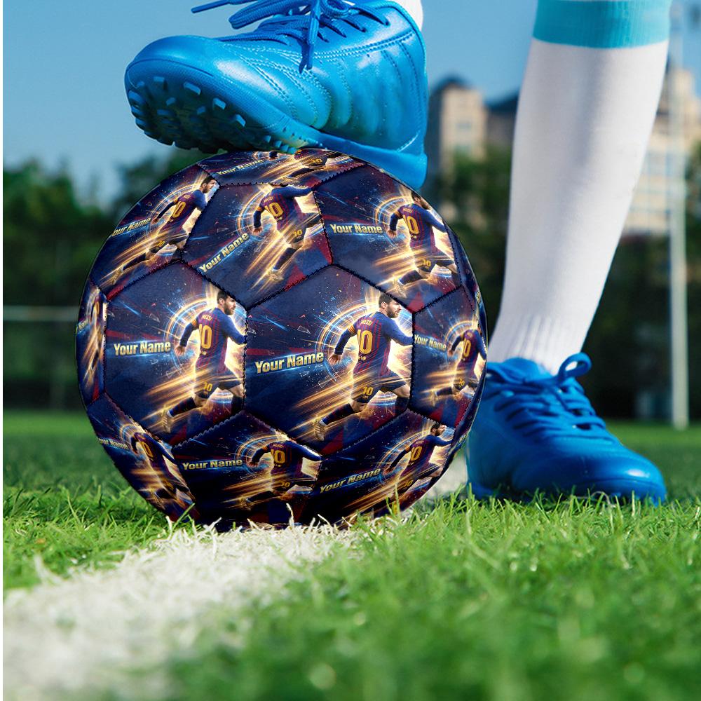 Lionel Messi Fashion Size 5 Football Wearproof Non‑Slip Soccer Ball For Sports Training Entertainment Use