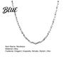 Stylish No Pendant Necklace Men's Chain with Mobius Ring Thin