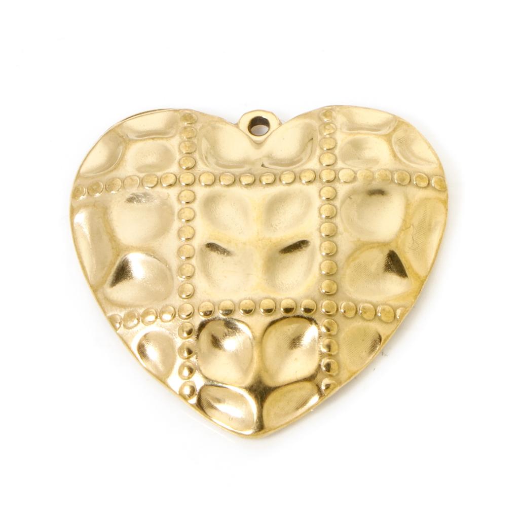 2 PCs 304 Stainless Steel Charms 18K Real Gold Plated Sun Moon Cross Heart Pendants For DIY Necklace Jewelry Making Findings