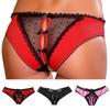 Women Briefs See Through Open Back Knickers Lace Crotchless Panties Sexy Lingerie Underwear