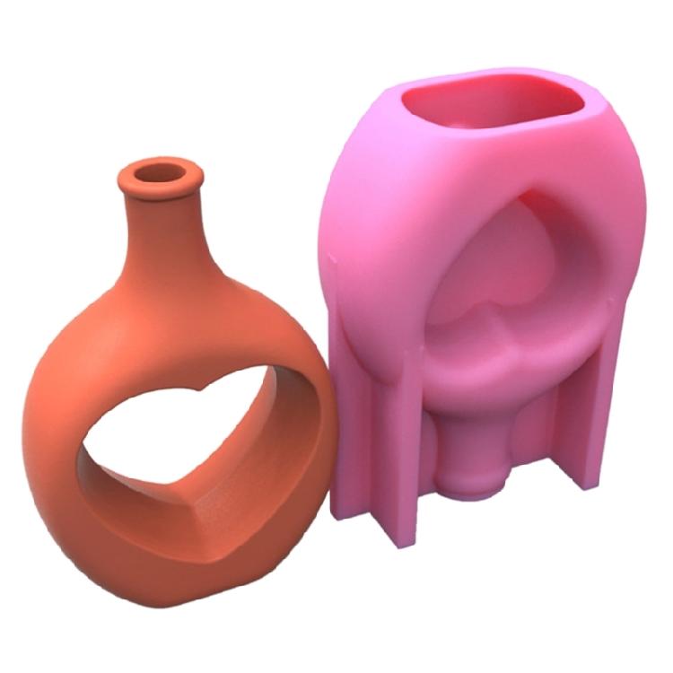 Silicone Casting Moulds for Making Flower Container Makeup Brushes Holder Mold