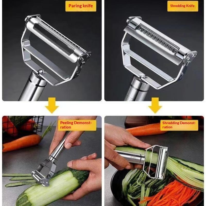 1/3Pcs Stainless Steel Vegetable Peeler Set Multifunctional Fruit Slicer Cutter Tools Potato Carrot Grater Julienne Peeler