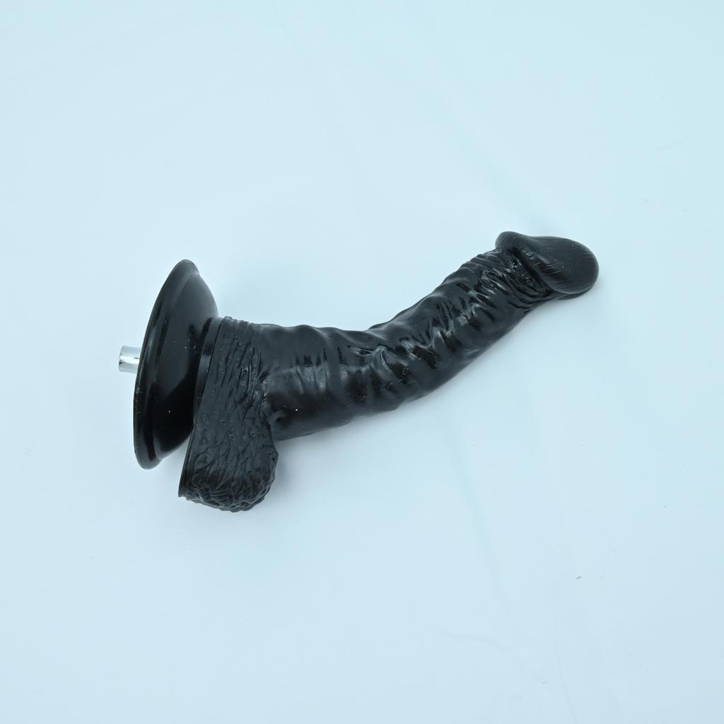 Sex Machine Attachment ROUGH BEAST 7.48" Black/Flesh Dildo for Sex Machine Vac-u-lock Love Machine Attachment Anal Plug Adult Sex Toys