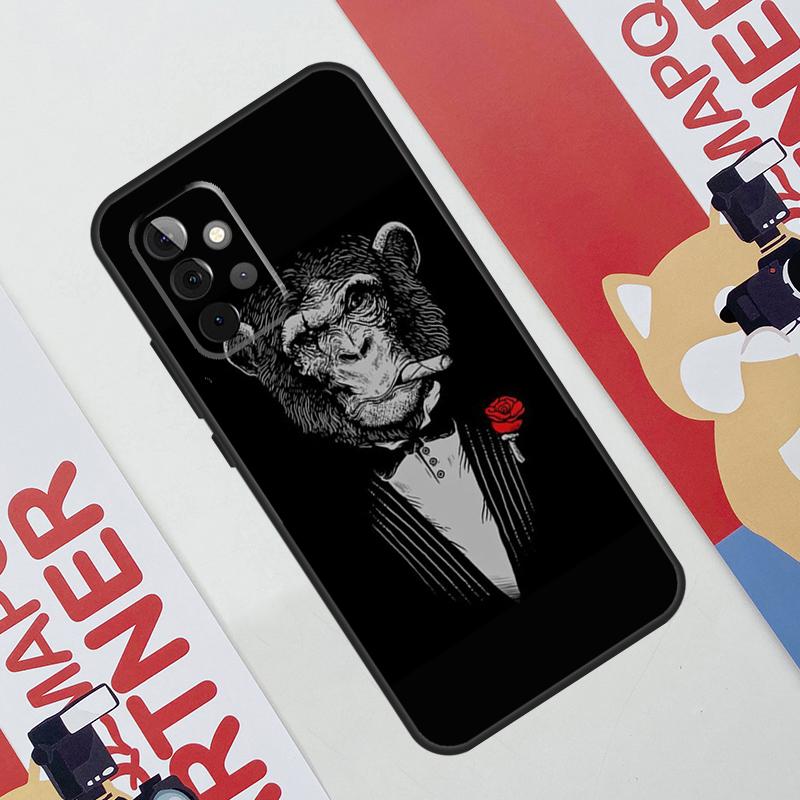 Man Suit Shirt Tie Case For Samsung Galaxy A53 A16 A26 A36 A56 A55 A35 A15 A52 A32 A12 A33 A13 A14 A34 A54 A17
