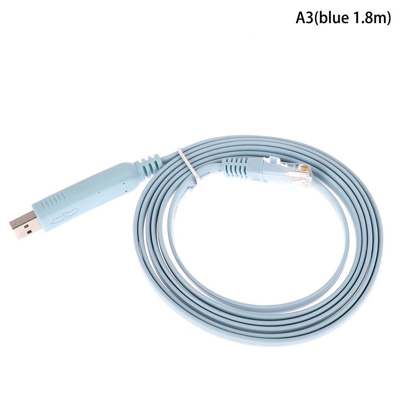 1Pc 1/1.51.8/3M USB To RJ45 For Cisco USB Console Cable Debug Line For Cisco H3C HP Arba 9306 Huawei Router Rollover Console