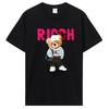 Teddy Bear Playing Badminton Tshirt Exercise Clothing T-shirt Graphics Kawaii Men Women Short Sleeve Printed T Shirt Top Tees