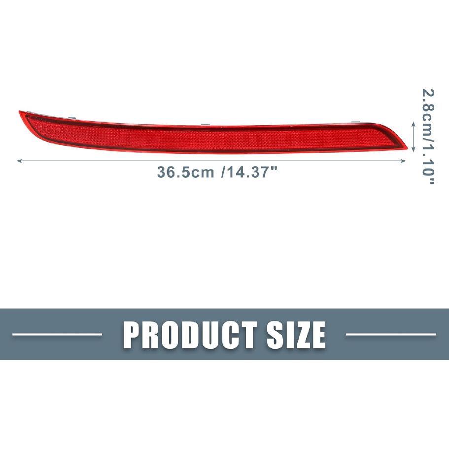 Car Rear Left Bumper Reflector No.A1668200074 for Mercedes-Benz ML350 2012-2015 Plastic Red