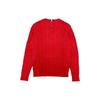 Tommy Hilfiger Classic Solid Color Pullover Crew Neck Knit Sweater Men sweater Red 78J9338-600