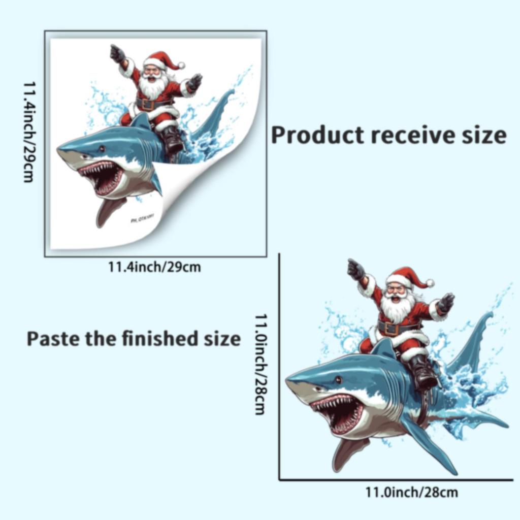 Christmas Holiday Bathroom Wall & Toilet PVC Stickers - Festive Home Decorations