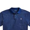 Polo Ralph Lauren Logo Embroidered Slim Fit Ribbed Short Sleeve Polo Shirt Men Polo Shirts Blue MNPOKNI1N820596-400