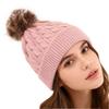 Keep Warm Knitted Beanies Ear Protection Pompoms Hat High Quality Winter Autumn Hats  for Woman/Men
