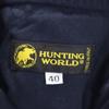 HUNTING WORLD Made In Italy Wide Pants 40 Navy Waist Rubber Women Used