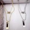 Pandantiv Pătrat Lanț pentru Pulover Dublu Strat Modă High-end Accesorii Noi Versatile Cadou
