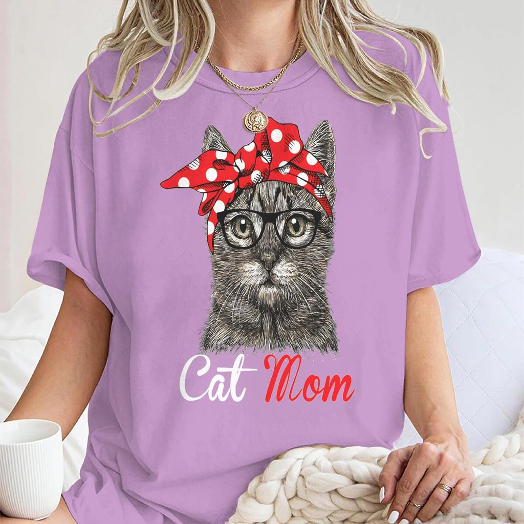 Funny Cat Mom Shirt For Cat Lovers Mothers Day Gift Tshirt Fashion Cat Lover Gift Unisex Unisex Short Sleeve Streetwear