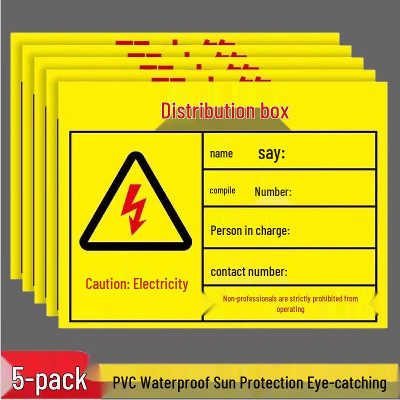 Electrical Safety Warning Stickers