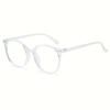 3pcs Vintage Round Frame Glasses Anti-Blue Light Technology Decorative Eyewear for Eye Protection and Comfort