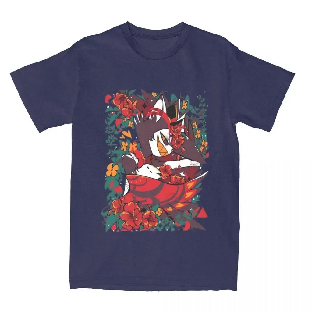 Cotton Tees Short Sleeve T Shirt O Neck Clothing Gift Idea Men T-Shirt Husk Hazbins Hotels Casual Clothing Graphic T Shirts
