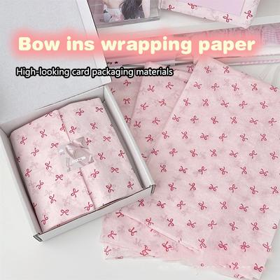 10Pcs Bowknot Sydney Paper Hand-Kneaded Paper Cotton Paper Bouquet Flower Wrapping Paper Flower Wrapping Paper Cake Baking Gift
