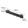 Yamazaki Sliding Hook for Shoe Rack Door - Black