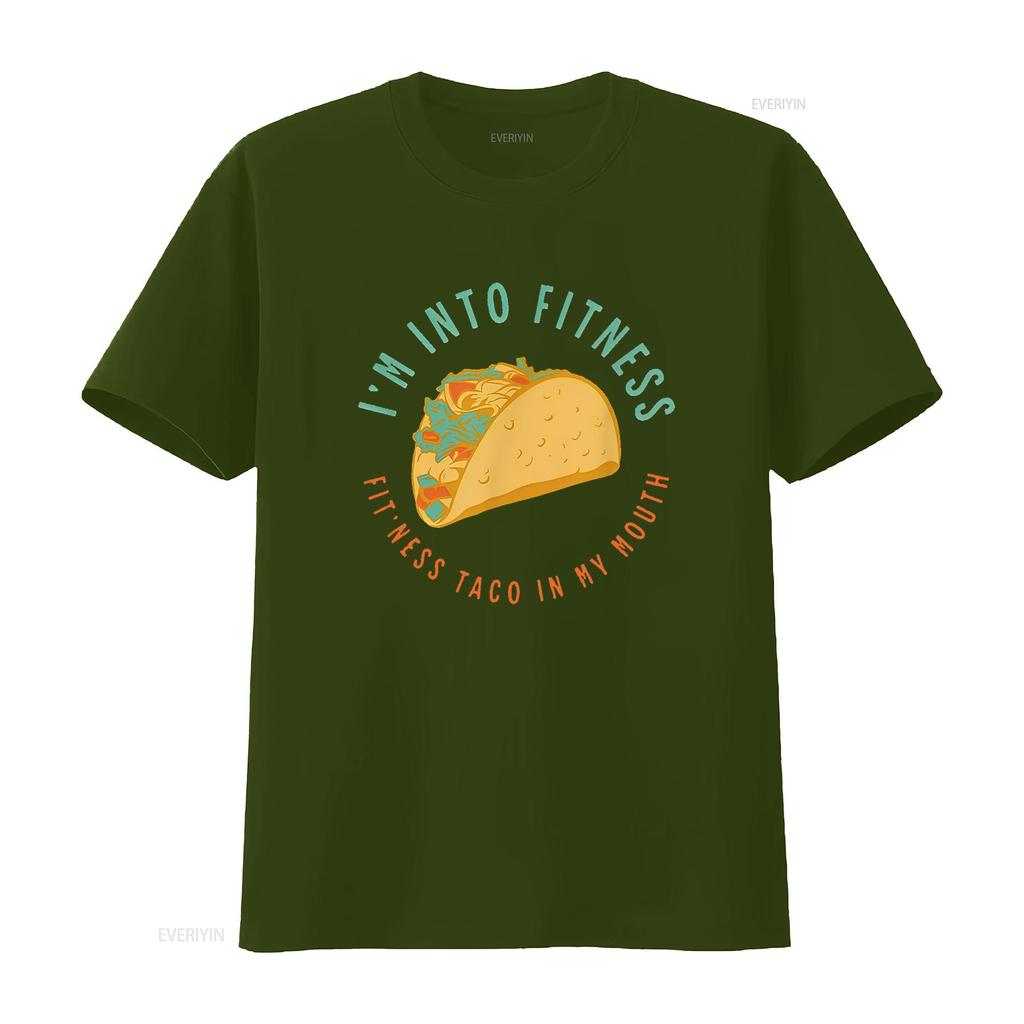 I M INTO FITNESS TACO In My Mouth Tacos Mexican Fo Women s  T Shirt Chic and Modern vintage Washed graphic