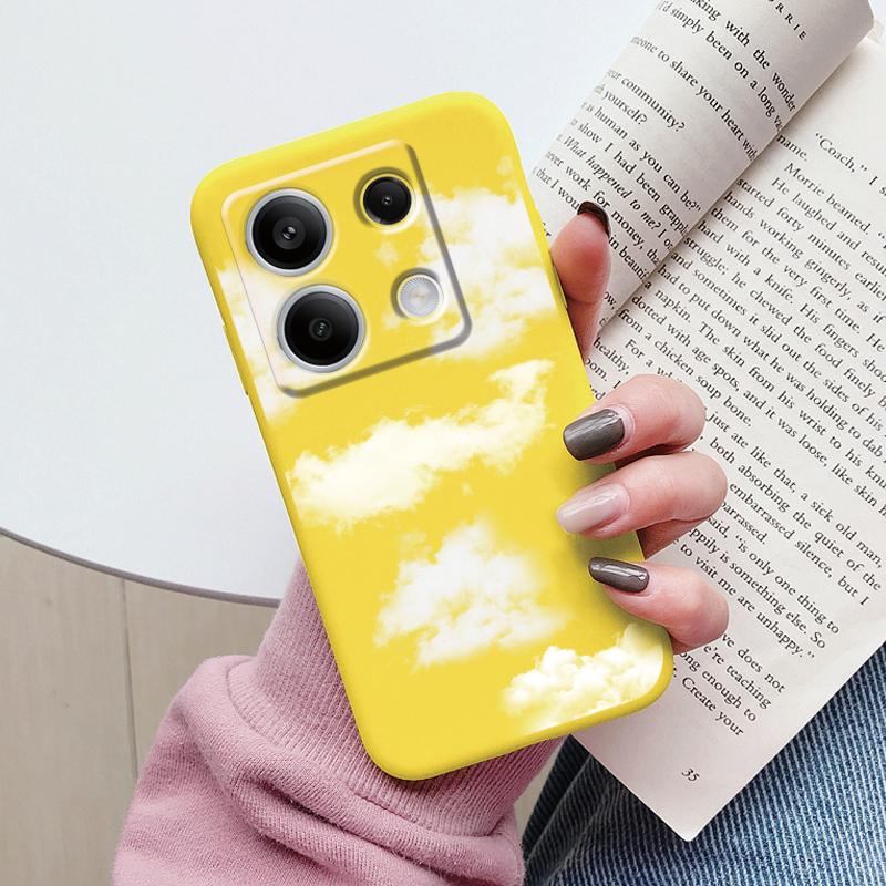 Case For Redmi Note 13 Pro 4G 5G Cute Heart Flower Back Cover Soft Silicone Matte Protective Fundas For Redmi Note13 Pro Bumper