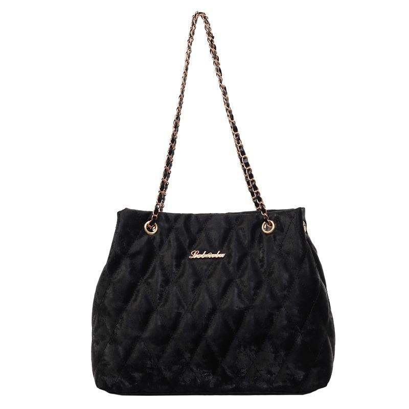 Women's bag 2025 new fashion simple niche fashion foreign style commuting casual diamond shoulder messenger bag