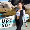 Women's Quick-Dry Long Sleeve Full Body Swimwear - Slim-Fit Split Surf & Diving Suit